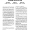 Cache-conscious buffering for database operators with state