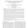 "Call for Prices": Strategic Implications of Raising Consumers' Costs