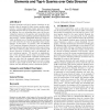 CAM conscious integrated answering of frequent elements and top-k queries over data streams