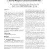 Can they hear me now?: a security analysis of law enforcement wiretaps
