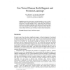 Can Virtual Human Build Rapport and Promote Learning?