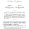 Capacity of multi-channel wireless networks with random (c, f) assignment