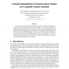 Causal Transmission of Colored Source Frames over a Packet Erasure Channel