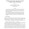 Certificate Revocation Using Fine Grained Certificate Space Partitioning