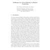 Challenges for Virtual Humans in Human Computing