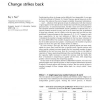 Change strikes back