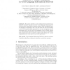 Character N-Grams Translation in Cross-Language Information Retrieval