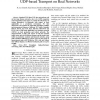 Characterization and evaluation of TCP and UDP-based transport on real networks