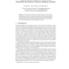 Chosen Ciphertext Secure Public Key Threshold Encryption Without Random Oracles