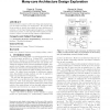 Circuit modeling for practical many-core architecture design exploration