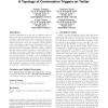 Classifying trending topics: a typology of conversation triggers on Twitter