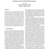 Clustering Contextual Facial Display Sequences