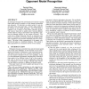 Coaching a simulated soccer team by opponent model recognition