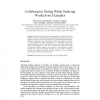 Collaborative Dialog While Studying Worked-out Examples