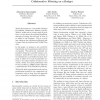 Collaborative Filtering on a Budget