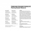 Collaborative simulation interface for planning disaster measures