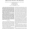 Column Generation for Dimensioning Resilient Optical Grid Networks with Relocation
