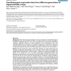 Combining gene expression data from different generations of oligonucleotide arrays