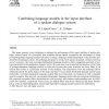 Combining language models in the input interface of a spoken dialogue system