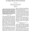 Combining MIMO and relaying gains for highly efficient wireless backhaul