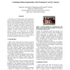 Combining Motion Segmentation with Tracking for Activity Analysis