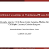 Combining Text/Image in WikipediaMM Task 2009