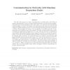 Communication in Networks with Random Dependent Faults