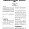 Community connections: lessons learned developing and maintaining a computer science service-learning program