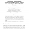 Comonotonic approximations for a generalized provisioning problem with application to optimal portfolio selection