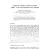 Comparing Student-Constructed Open Learner Model Presentations to the Domain
