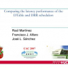 Comparing the latency performance of the DTable and DRR schedulers