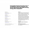 Competitive carbon counting: can social networking sites make saving energy more enjoyable?