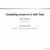 Compiling occam to C with Tock