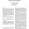 Complementing software pipelining with software thread integration