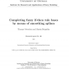 Completing Fuzzy if-then Rule Bases by Means of Smoothing Splines