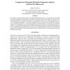 Compressive-Projection Principal Component Analysis and the First Eigenvector