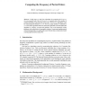 Computing the Frequency of Partial Orders