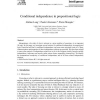 Conditional independence in propositional logic