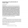 Connectivity and synchronization of Vicsek model