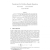 Consistency for partition regular equations