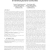 Constant-factor approximation algorithms for identifying dynamic communities
