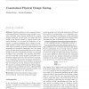 Constrained physical design tuning