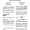 Constraint-driven design: the next step towards analog design automation
