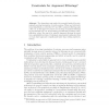 Constraints for Argument Filterings