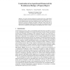 Construction of an Agent-Based Framework for Evolutionary Biology: A Progress Report