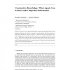 Constructive knowledge: what agents can achieve under imperfect information