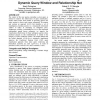 Context aware query classification using dynamic query window and relationship net