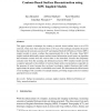 Contour-based surface reconstruction using MPU implicit models