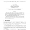 Convergence in Distribution for Subset Counts Between Random Sets