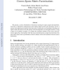 Convex Sparse Matrix Factorizations